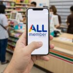 A screenshot of the 7-Eleven Thailand ALL member app showing points and membership barcode.