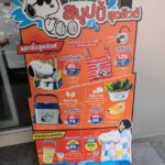 Snoopy promotional stand at a 7-Eleven Thailand store showing the new 2026 premium collection.