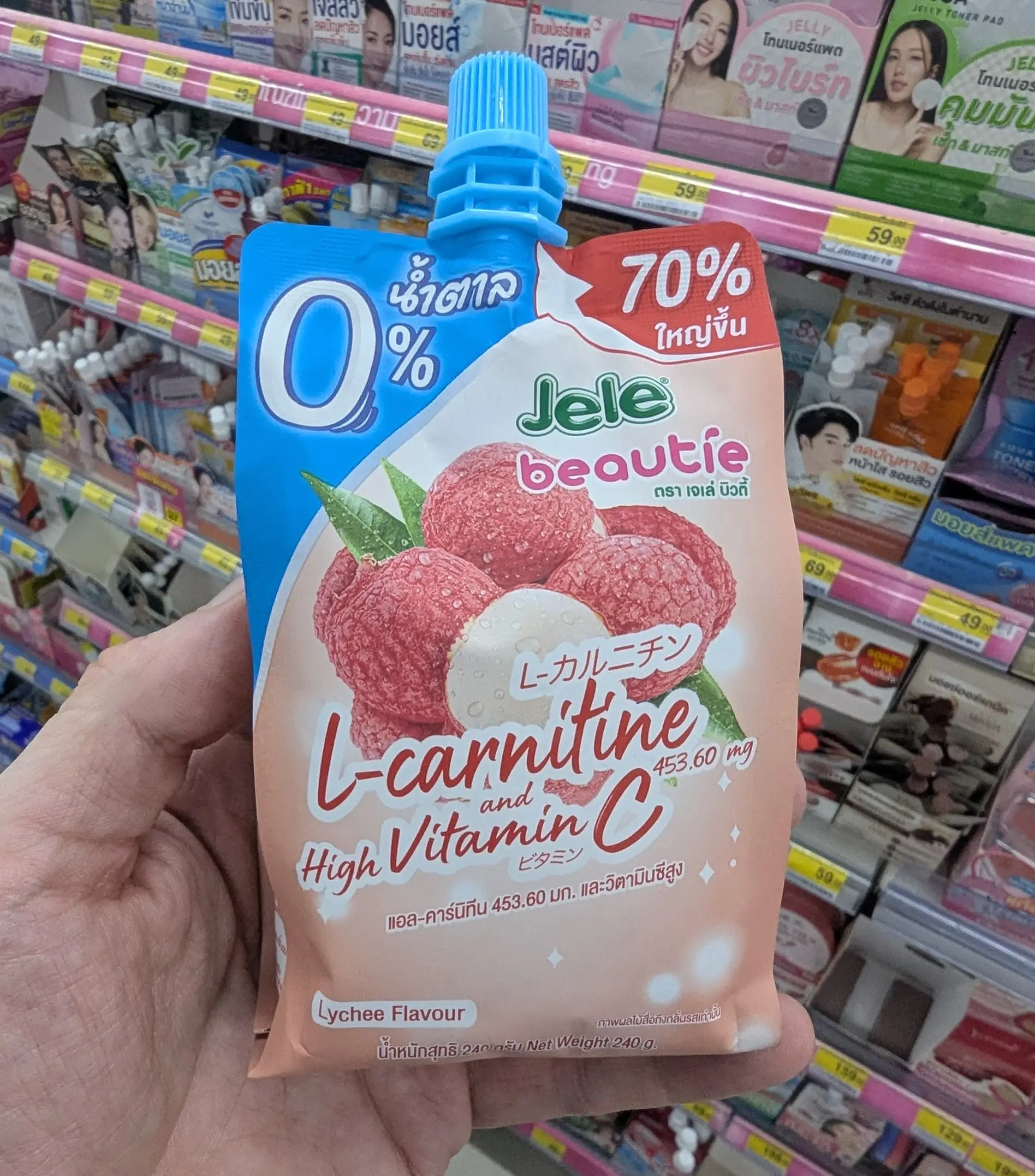 l carnitine in thailand Jele Beautie Lychee Review: The 0% Sugar 