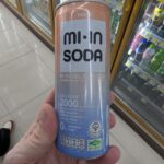 A can of Mi-In Collagen Soda Peach flavor from 7-Eleven Thailand.