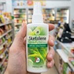 Tofusan Riceberry Soy Milk Review: The 7-Eleven Plant-Based MVP? A bottle of Sketolene Shield mosquito repellent with 20% DEET from 7-Eleven Thailand.