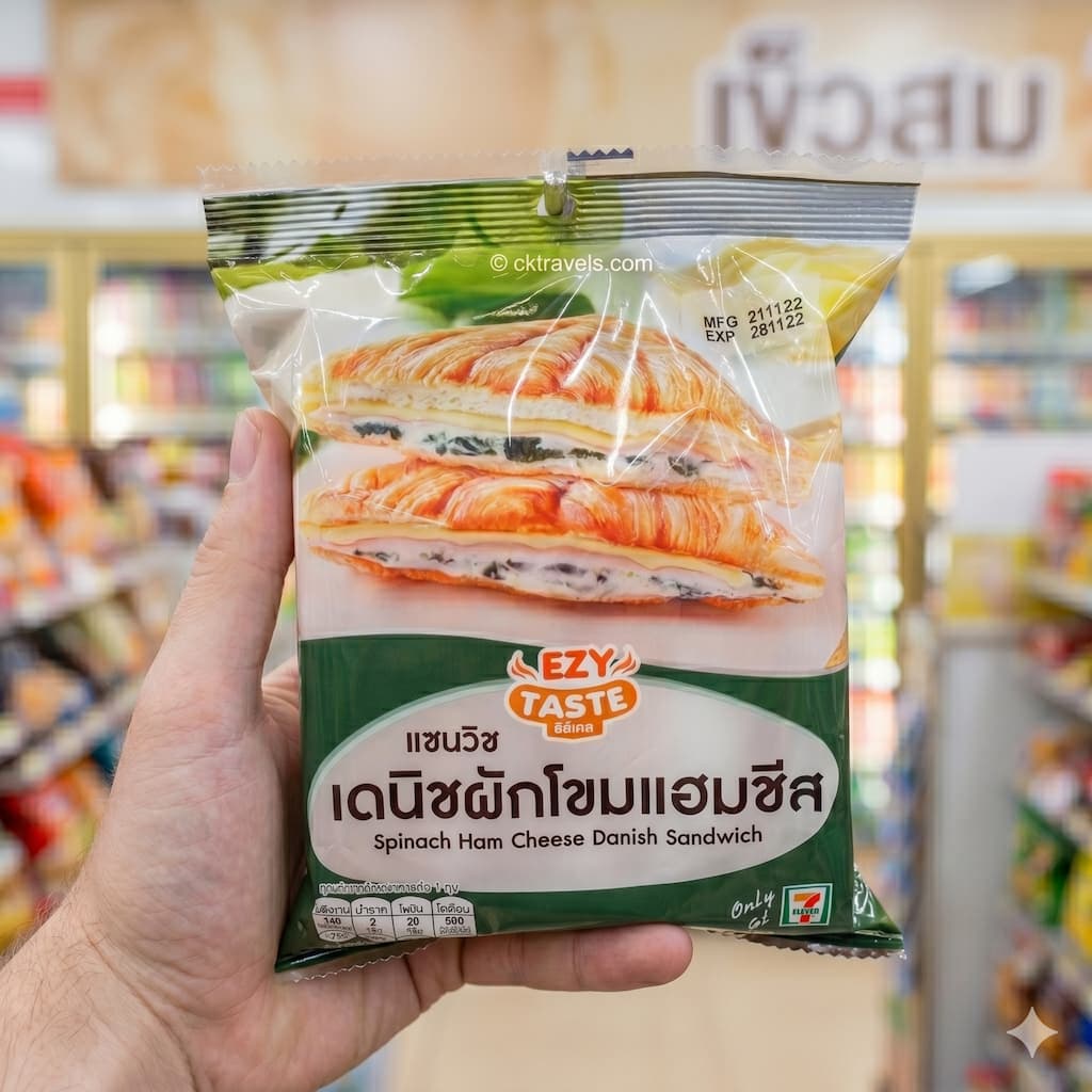 Ezy Taste Spinach Ham Cheese Danish Sandwich: A Decent Twist That Can’t Overthrow the King